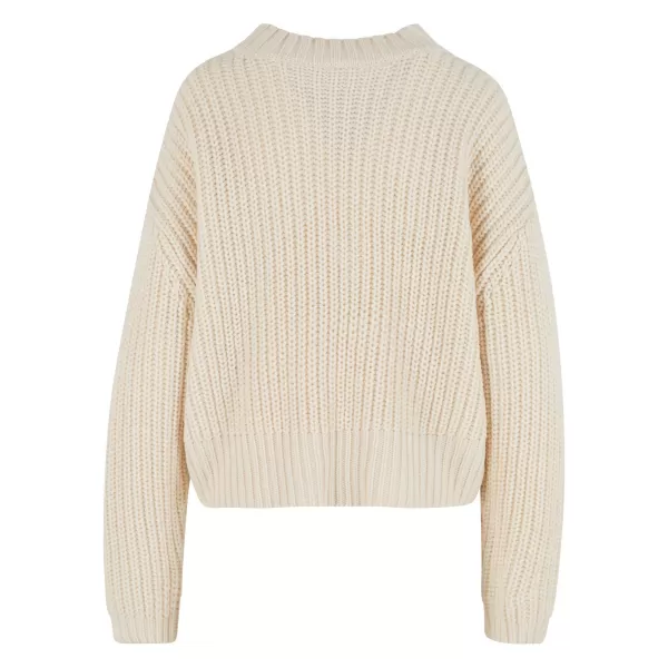  Dámský svetr URBAN CLASSICS TB7093 WHITE/SAND 