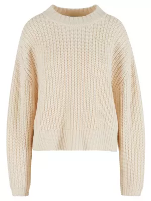 Dámský svetr URBAN CLASSICS TB7093 WHITE/SAND