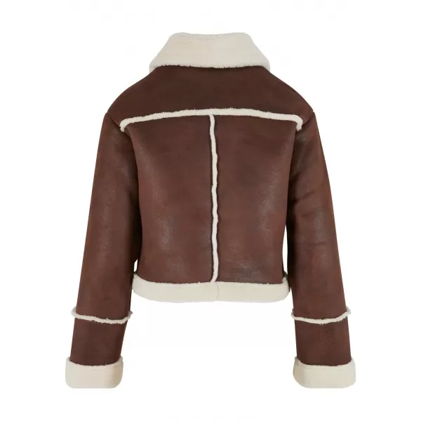  Dámská bunda URBAN CLASSICS TB7076 BROWN/WHITE SAND 