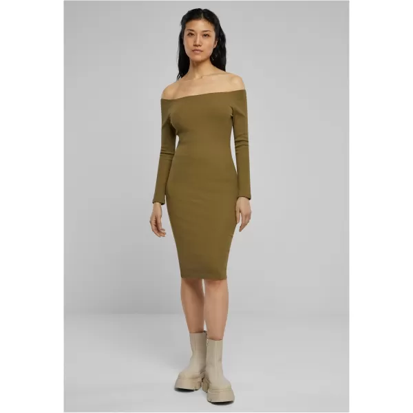  Dámské šaty URBAN CLASSICS TB6145 TINI OLIVE 