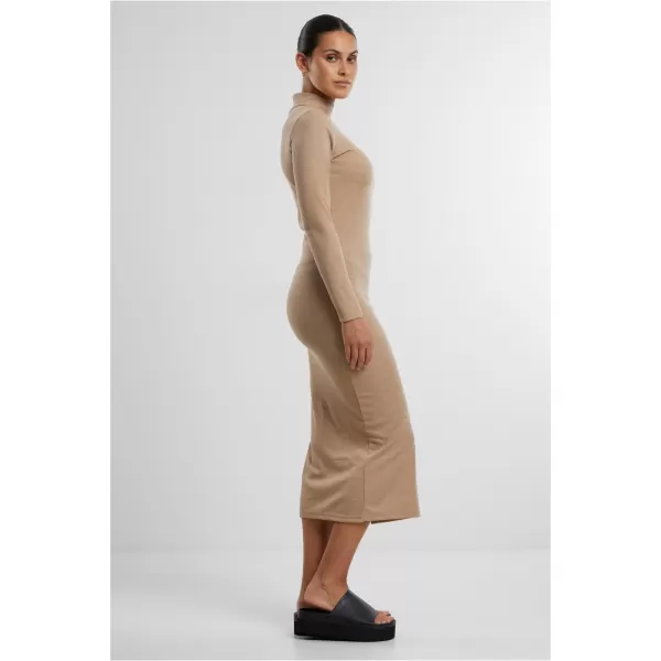  Dámské šaty URBAN CLASSICS TB6933 BEIGE MELANGE 