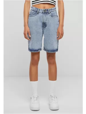 Dámské kraťasy URBAN CLASSICS TB6205 TINTED LIGHT BLUE WASHED