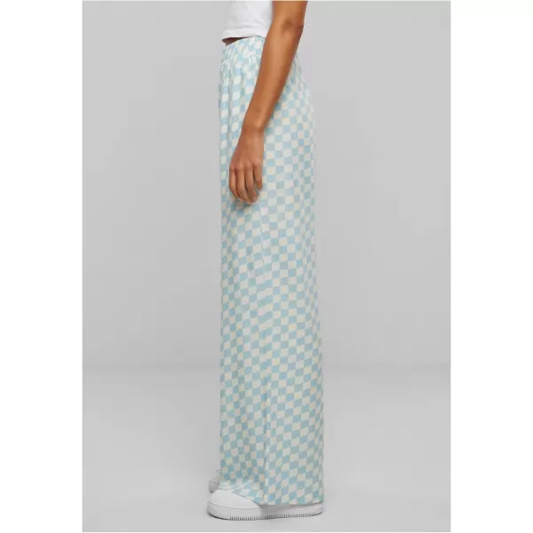  Dámské kalhoty URBAN CLASSICS TB6218 OCEAN BLUECHECK 