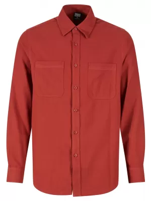 Pánská košile URBAN CLASSICS TB6357 DARK RUST