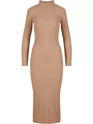 Dámské šaty URBAN CLASSICS TB6933 BEIGE MELANGE