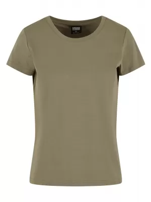 Dámské triko URBAN CLASSICS TB7170 PALE OLIVE