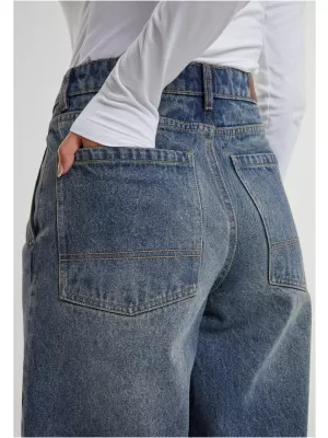 Dámské džíny URBAN CLASSICS TB7099 NEW DARK BLUE WASHED