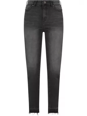 Dámské džíny URBAN CLASSICS TB6865 BLACK WASHED