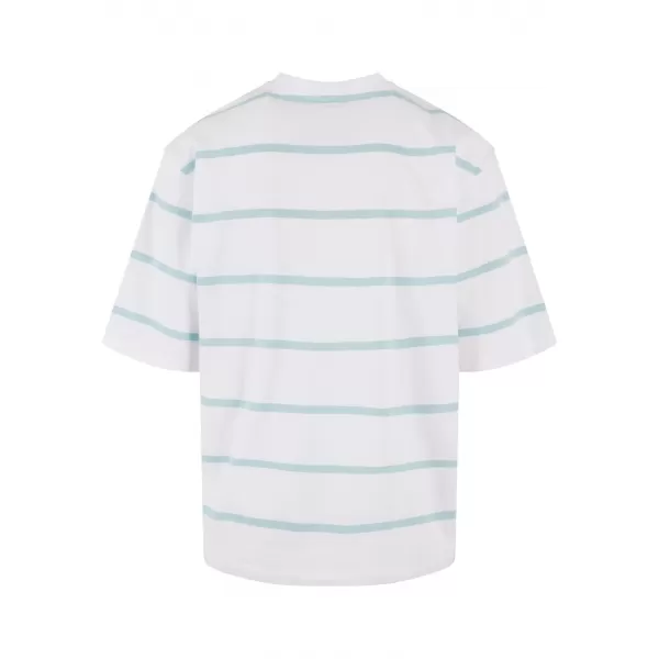  Pánské triko URBAN CLASSICS TB6412 WHITE/OCEAN BLUE 