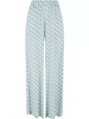 Dámské kalhoty URBAN CLASSICS TB6218 OCEAN BLUECHECK