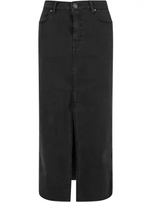 Dámská sukně URBAN CLASSICS TB7092 BLACK WASHED