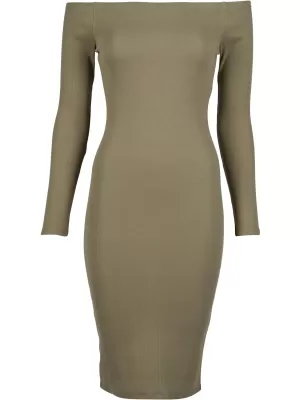 Dámské šaty URBAN CLASSICS TB6145 TINI OLIVE