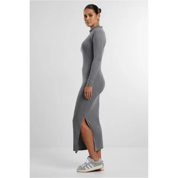  Dámské šaty URBAN CLASSICS TB6933 DARK GREY MELANGE 