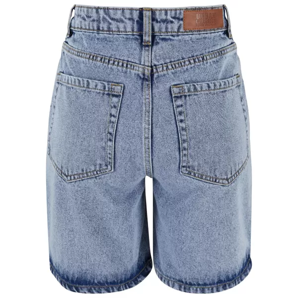  Dámské kraťasy URBAN CLASSICS TB6205 TINTED LIGHT BLUE WASHED 