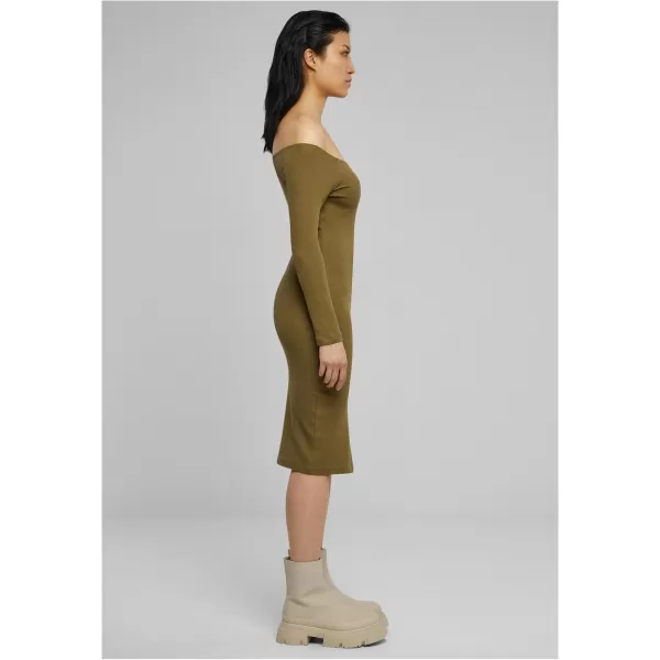  Dámské šaty URBAN CLASSICS TB6145 TINI OLIVE 