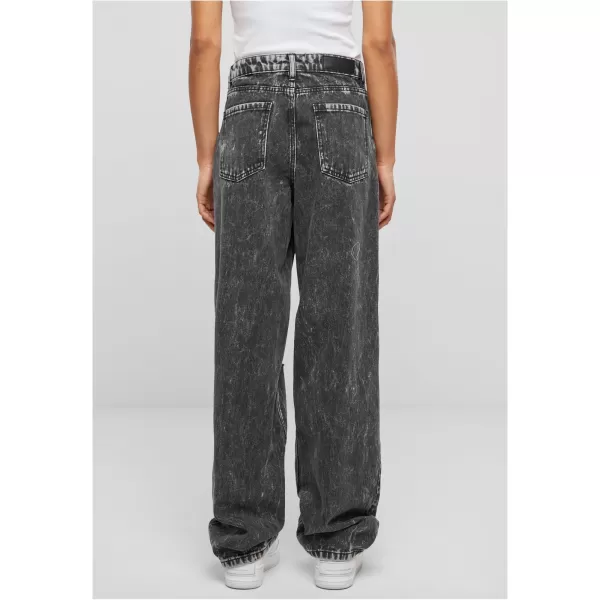  Dámské kalhoty URBAN CLASSICS TB6155 BLACK CHARCOAL WASHED 