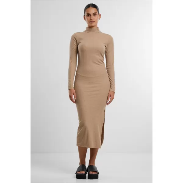  Dámské šaty URBAN CLASSICS TB6933 BEIGE MELANGE 