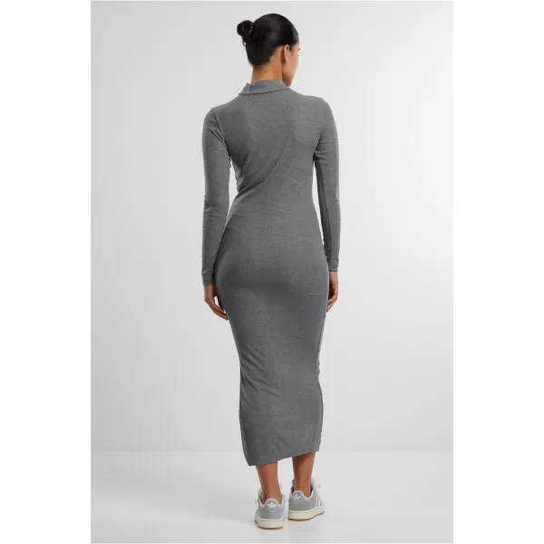  Dámské šaty URBAN CLASSICS TB6933 DARK GREY MELANGE 