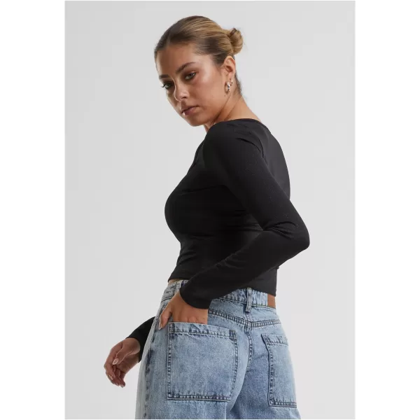  Dámské triko URBAN CLASSICS TB6996 BLACK 