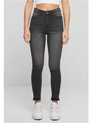 Dámské džíny URBAN CLASSICS TB6865 BLACK WASHED