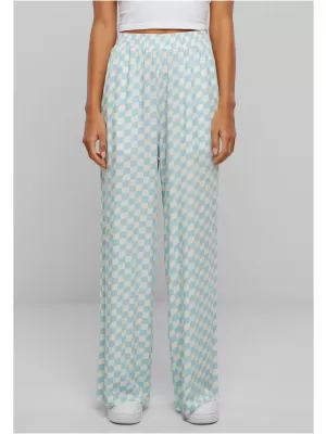 Dámské kalhoty URBAN CLASSICS TB6218 OCEAN BLUECHECK