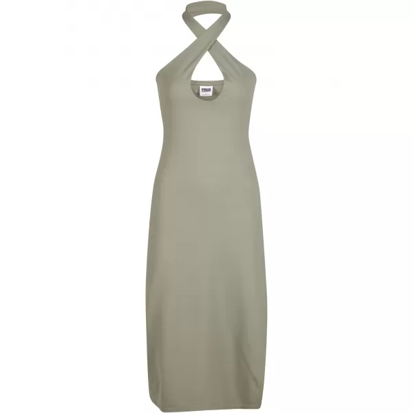  Dámské šaty URBAN CLASSICS TB7499 PALE OLIVE 