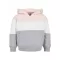 Dětská mikina URBAN CLASSICS UCK1843 LIGHT ROSE/WHITE/GREY