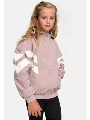 Dětská bunda URBAN CLASSICS UCK2664 DUSK ROSE/WHITE SAND