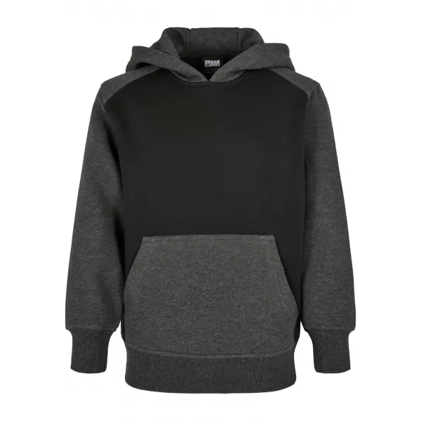  Dětská mikina URBAN CLASSICS UCK3831 BLACK/CHARCOAL 