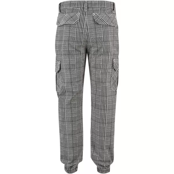  Dětské kalhoty URBAN CLASSICS UCK3138 BLACK/WHITE 