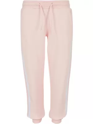 Dětské tepláky URBAN CLASSICS UCK2453 PINK/WHITE/PINK