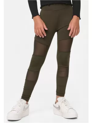 Dětské legíny URBAN CLASSICS UCK1174 DARK OLIVE