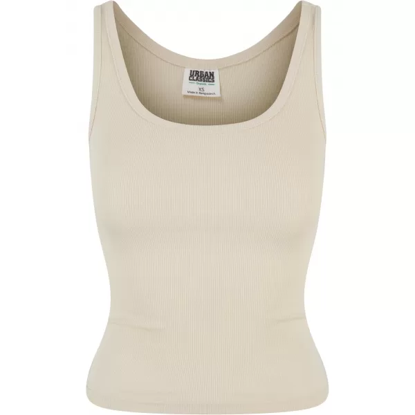  Dámské tílko URBAN CLASSICS TB6870A WHITE SAND/BLACK 