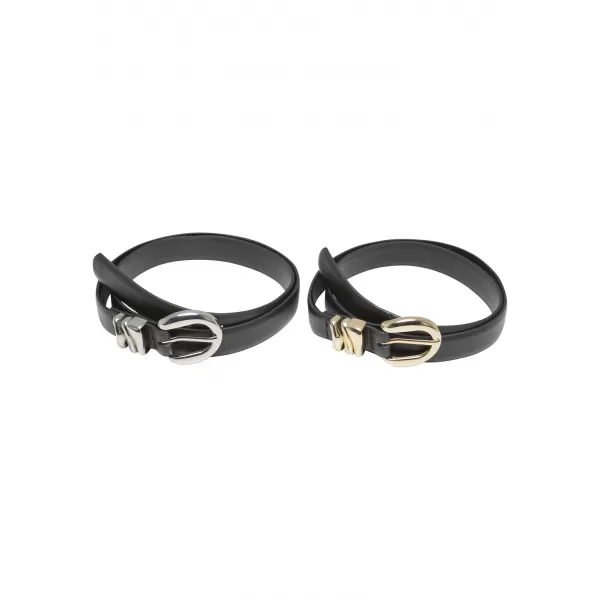  Dámský pásek URBAN CLASSICS TB7213A BLACK/GOLD/BLACK/SILVER 