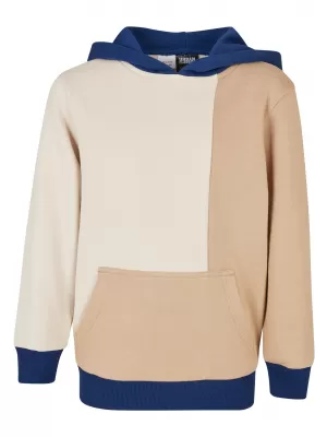Dětská mikina URBAN CLASSICS UCK5503 UNION BEIGE/SOFT SEA GRASS