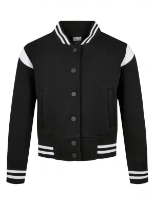 Dětská bunda URBAN CLASSICS UCK2618 BLACK/WHITE