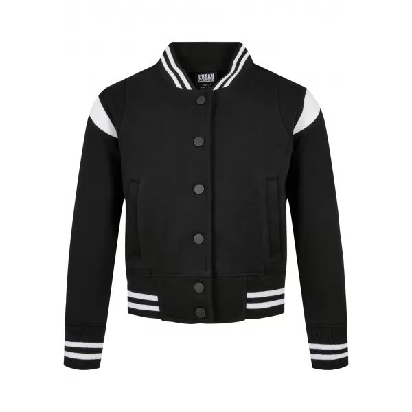  Dětská bunda URBAN CLASSICS UCK2618 BLACK/WHITE 