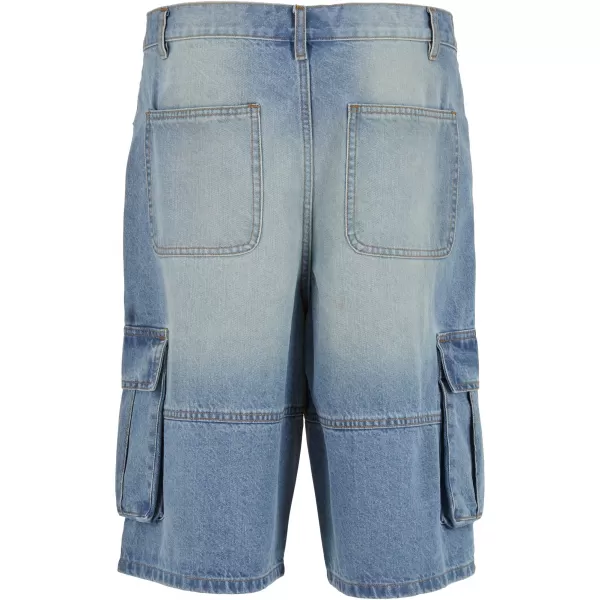  Pánské kraťasy URBAN CLASSICS TB7367 NEW LIGHT BLUE DIRTY WASHED 