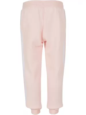 Dětské tepláky URBAN CLASSICS UCK2453 PINK/WHITE/PINK