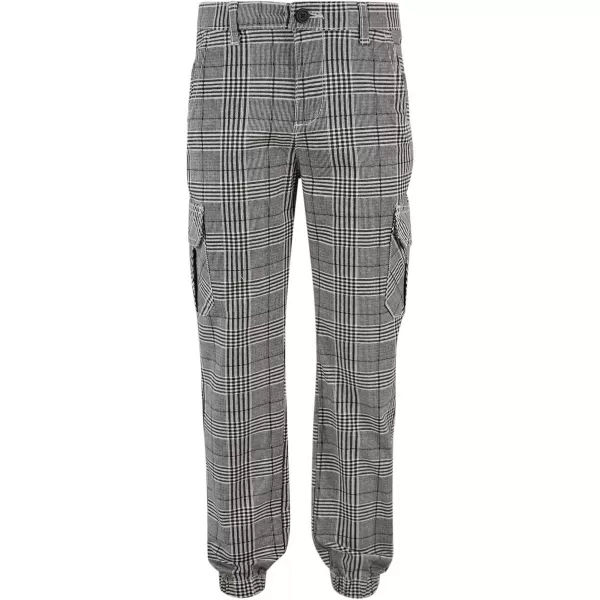  Dětské kalhoty URBAN CLASSICS UCK3138 BLACK/WHITE 