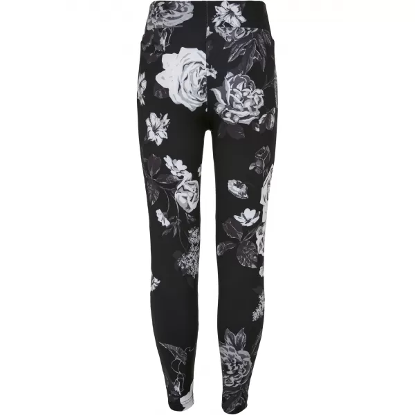  Dětské legíny URBAN CLASSICS UCK4005 DARK FLOWER AOP 
