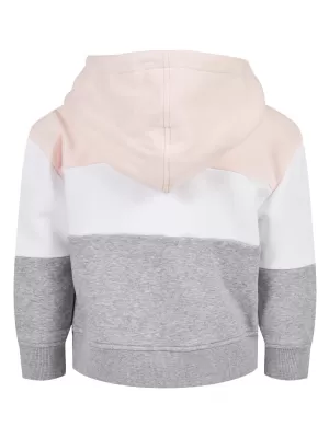Dětská mikina URBAN CLASSICS UCK1843 LIGHT ROSE/WHITE/GREY