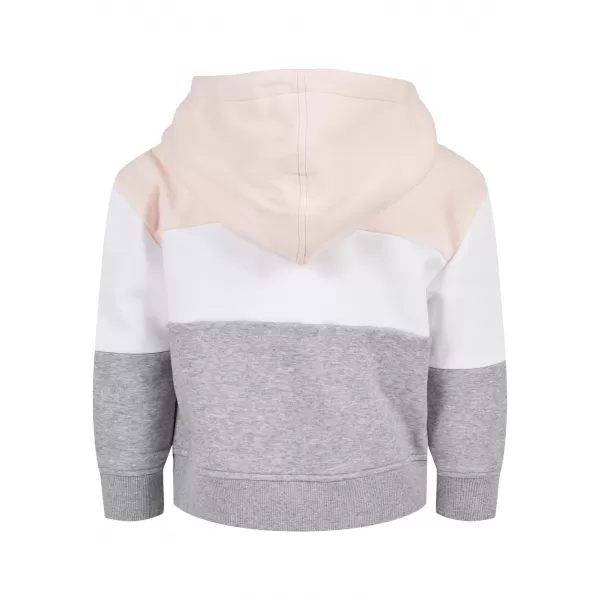  Dětská mikina URBAN CLASSICS UCK1843 LIGHT ROSE/WHITE/GREY 