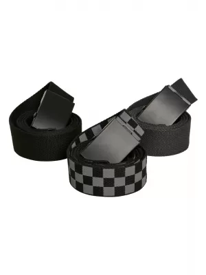 Pásek URBAN CLASSICS TB2774 GRY BLACK/BLACK/BLACK/BLACK/CHARCOAL/BLACK