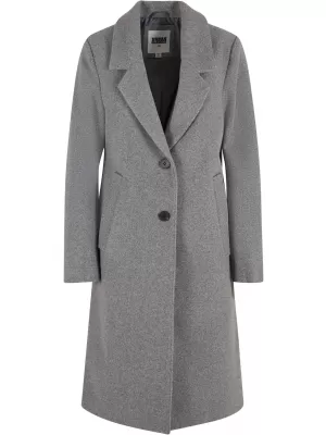 Dámský kabát URBAN CLASSICS TB7075 DARK GREY MELANGE