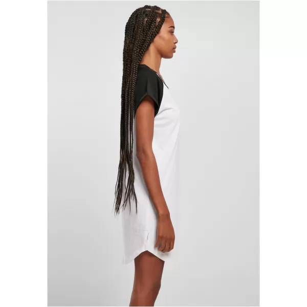  Dámské šaty URBAN CLASSICS TB5030 WHITE/BLACK 