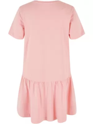 Dětské šaty URBAN CLASSICS UCK4104 LEMONADE PINK