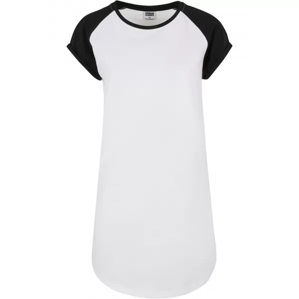  Dámské šaty URBAN CLASSICS TB5030 WHITE/BLACK 