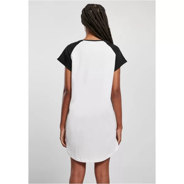  Dámské šaty URBAN CLASSICS TB5030 WHITE/BLACK 