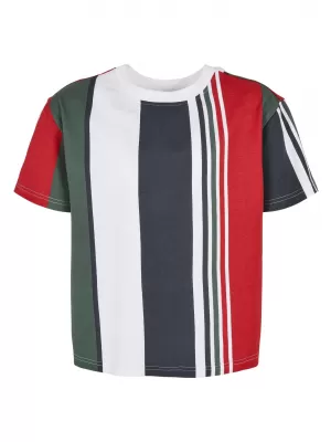 Dětské triko URBAN CLASSICS UCK2871 WHITE/NAVY